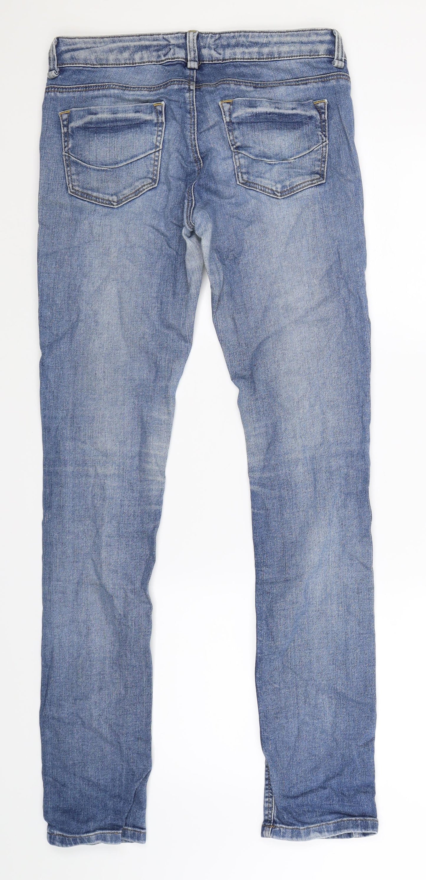 Preworn Womens Blue  Denim Skinny Jeans Size 28 in L34 in