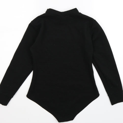 Simone Hooper Womens Black   Bodysuit One-Piece Size M