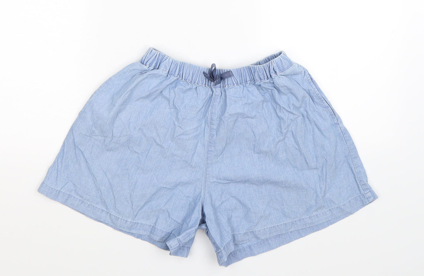 Uniqlo Girls Blue  Denim Bermuda Shorts Size 11-12 Years