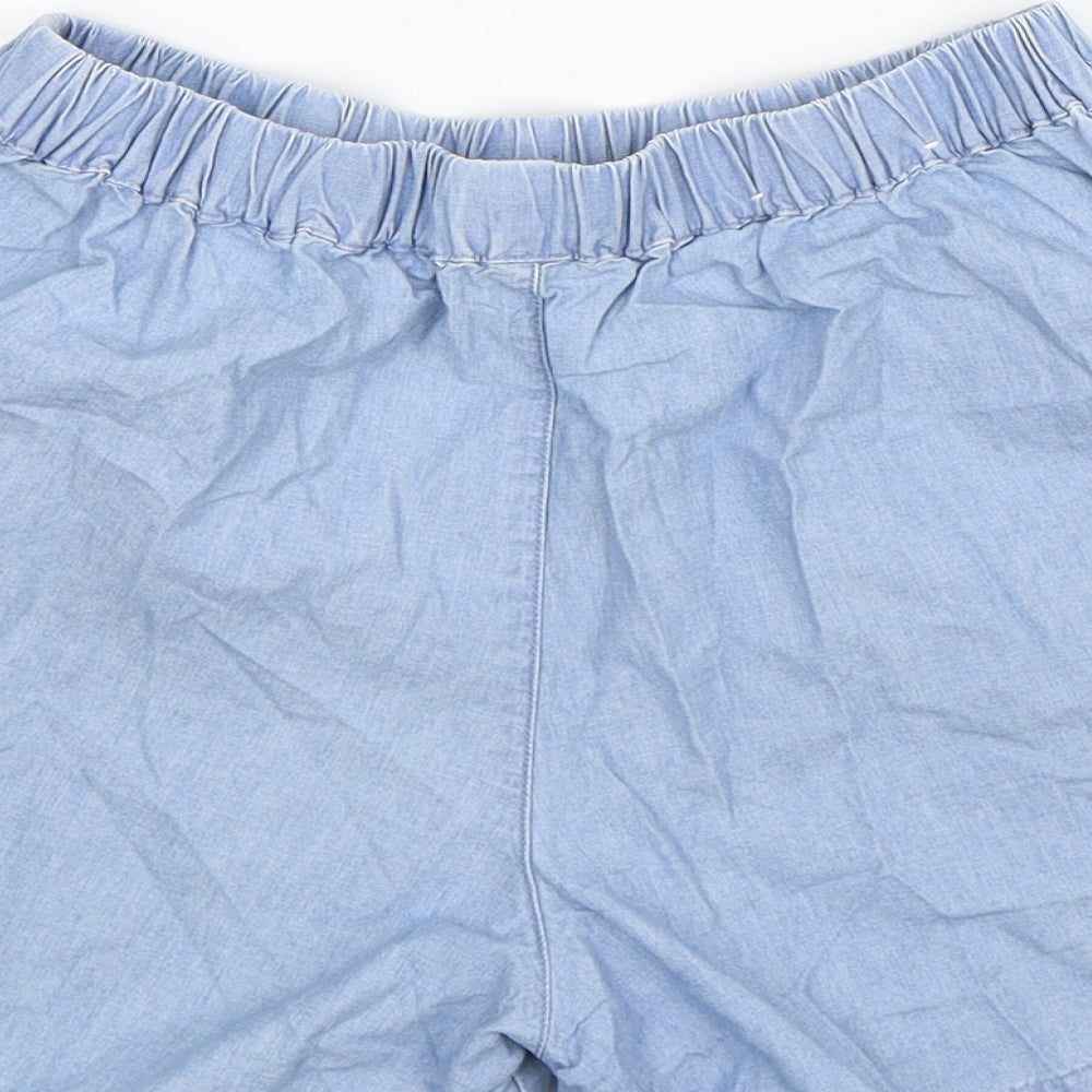Uniqlo Girls Blue  Denim Bermuda Shorts Size 11-12 Years