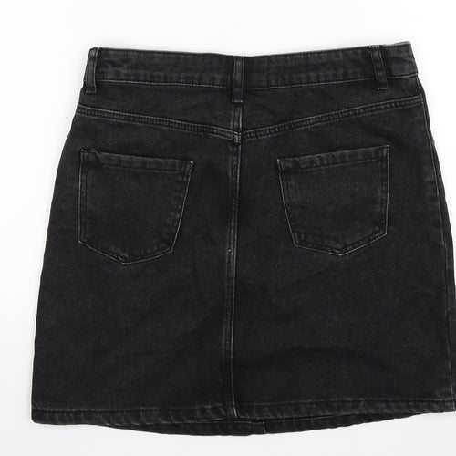 Denim Co Girls Black  Denim Straight & Pencil Skirt Size 12-13 Years