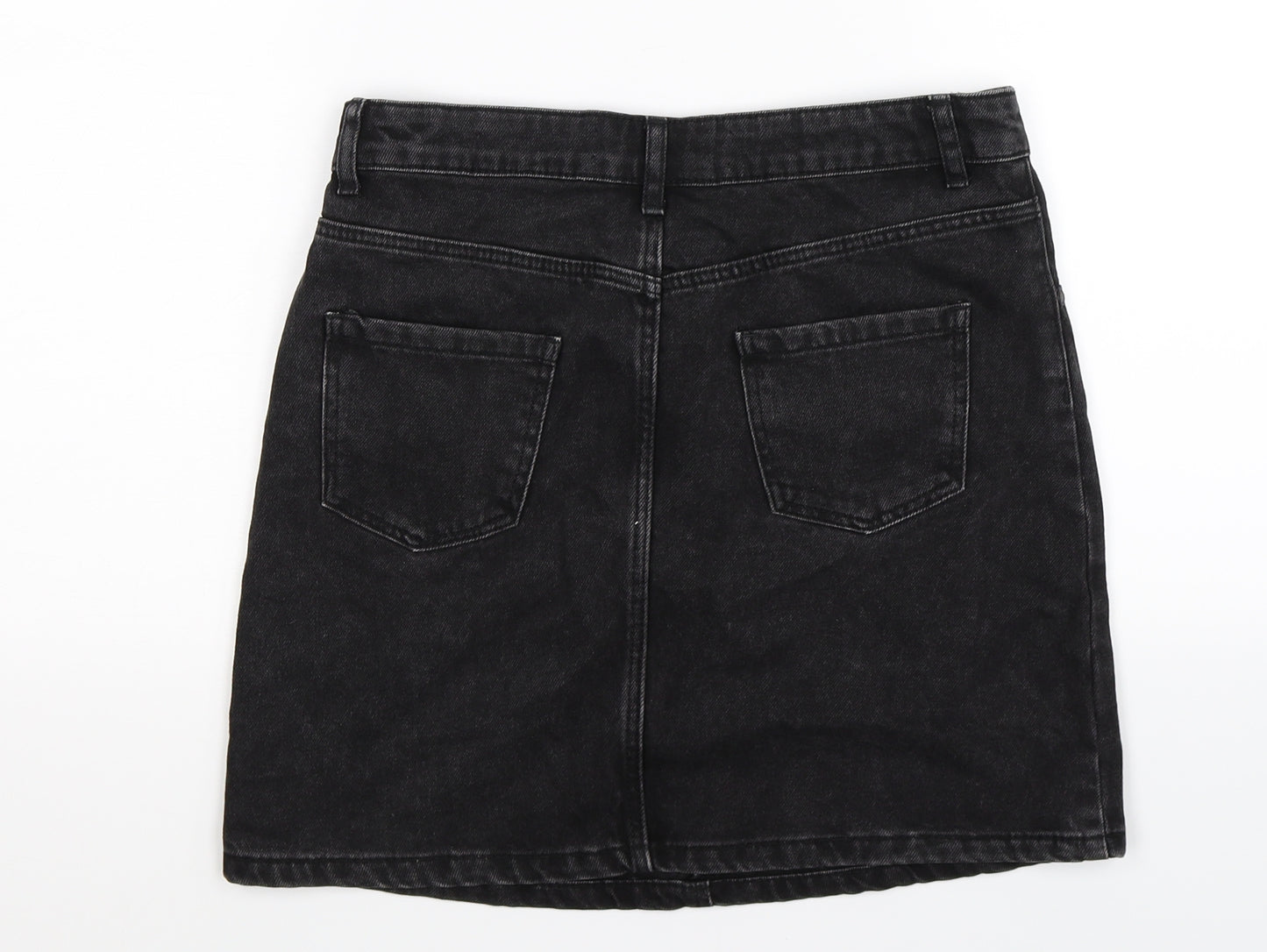 Denim Co Girls Black  Denim Straight & Pencil Skirt Size 12-13 Years