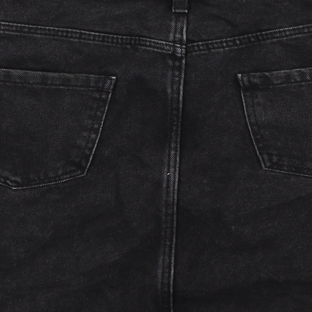 Denim Co Girls Black  Denim Straight & Pencil Skirt Size 12-13 Years