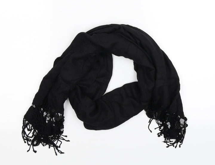 Preworn Womens Black    Scarf