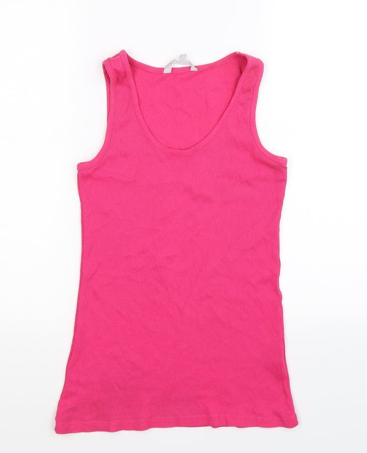 Red Herring Womens Pink Basic Tank Size 12