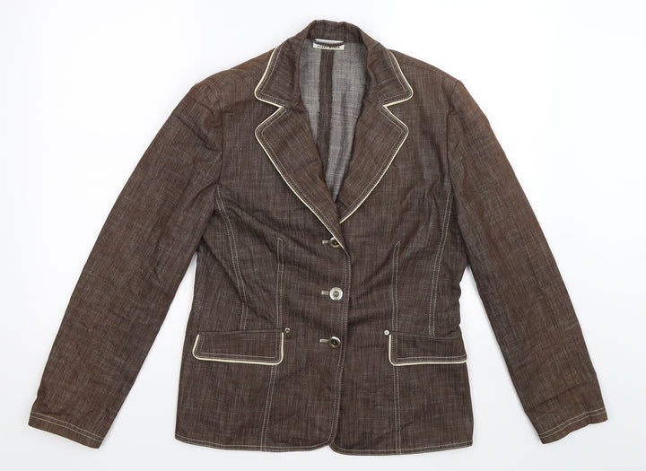 Gerry Weber Womens Grey Jacket Blazer Size 12