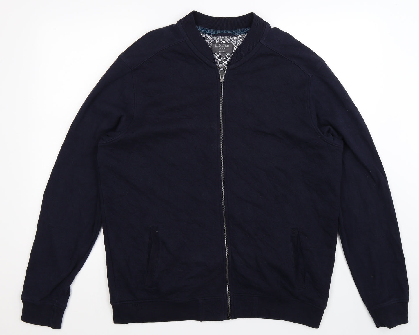 Marks and Spencer Mens Blue  Jersey Jacket  Size L