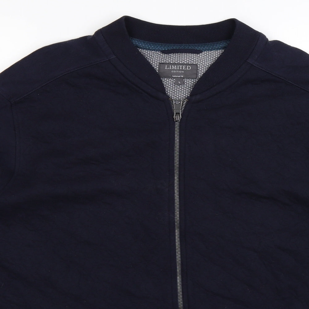 Marks and Spencer Mens Blue  Jersey Jacket  Size L