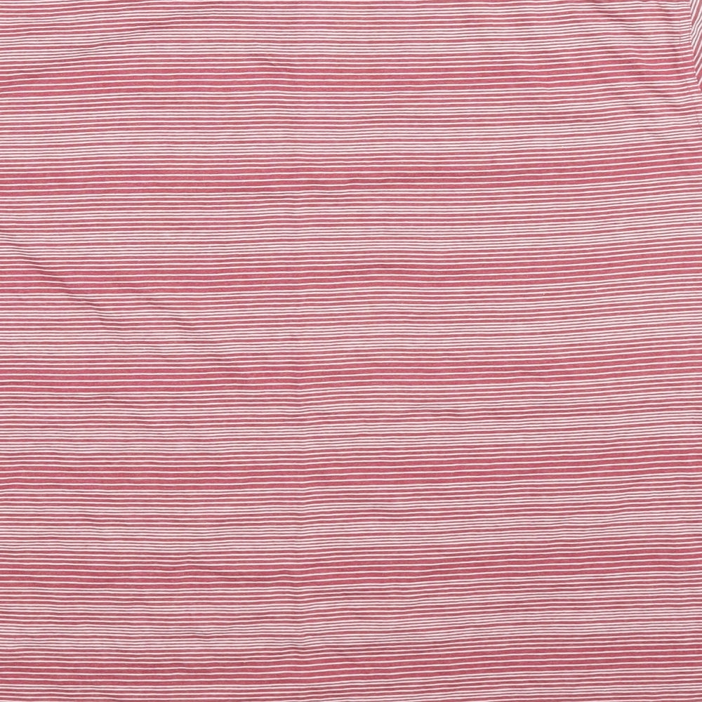 Maine Mens Pink Striped   T-Shirt Size L