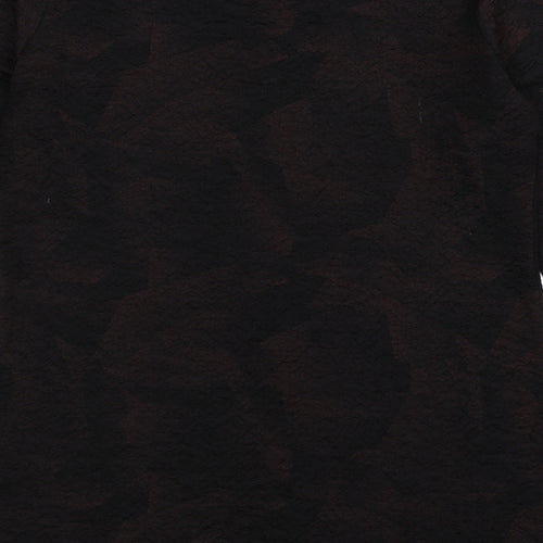 Anne Smith Womens Brown   Basic T-Shirt Size XL