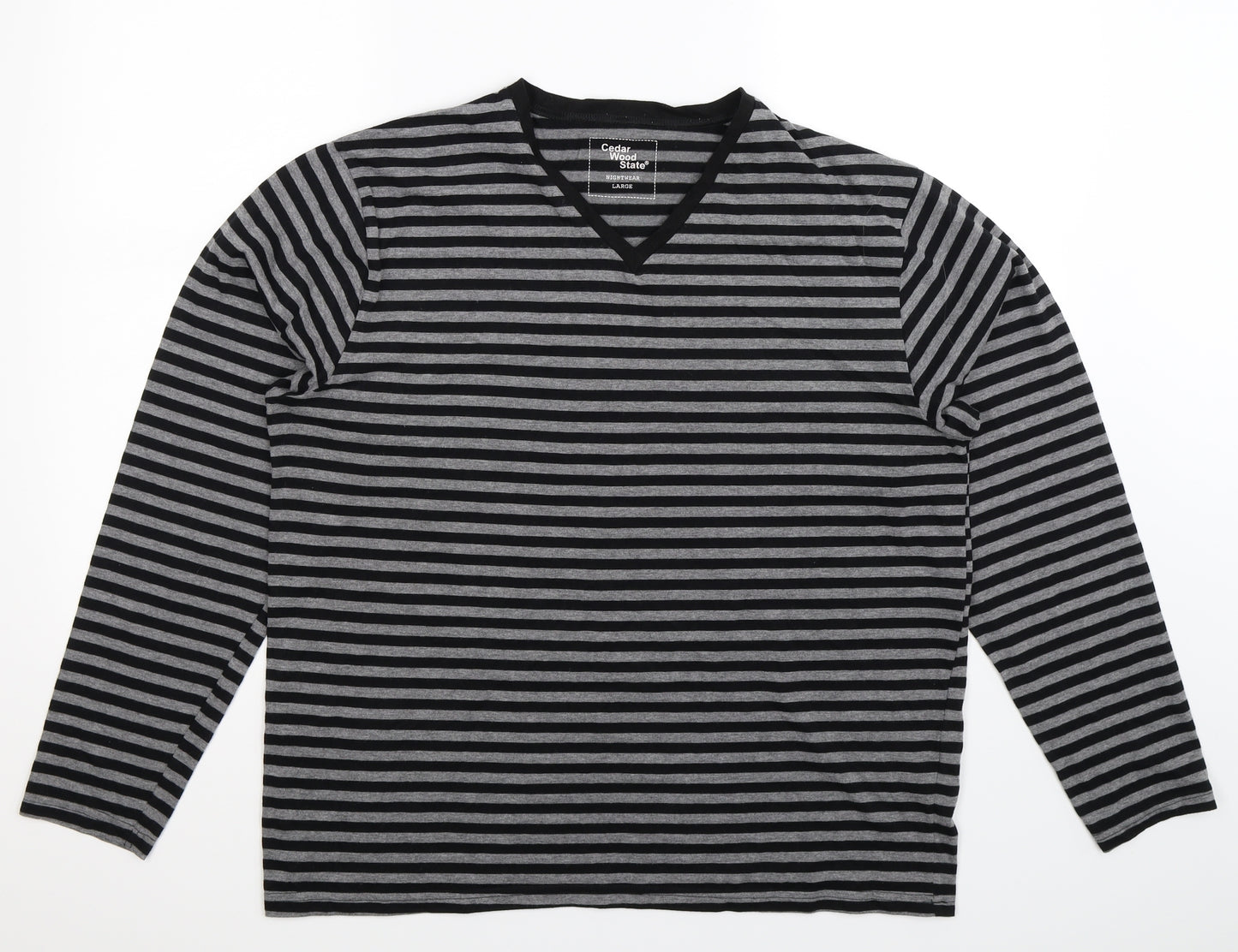 Cedar Wood State Mens Multicoloured Striped   T-Shirt Size L