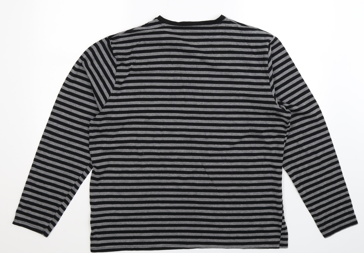 Cedar Wood State Mens Multicoloured Striped   T-Shirt Size L