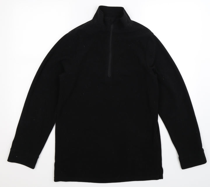 Preworn Mens Black  Fleece Jacket  Size S