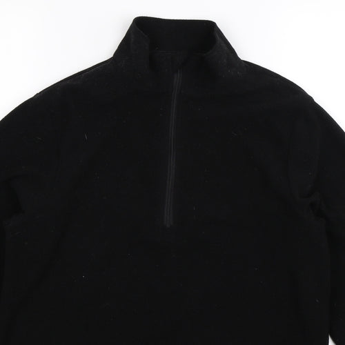 Preworn Mens Black  Fleece Jacket  Size S