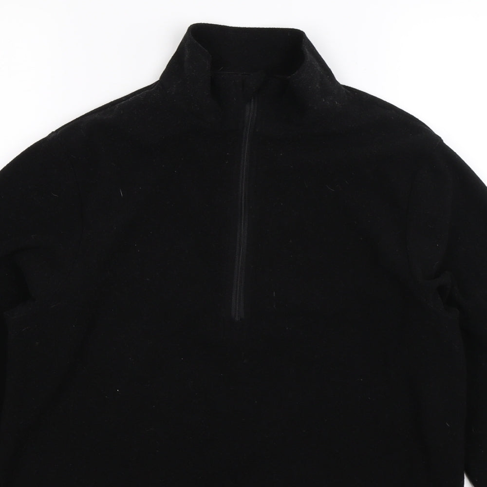 Preworn Mens Black  Fleece Jacket  Size S