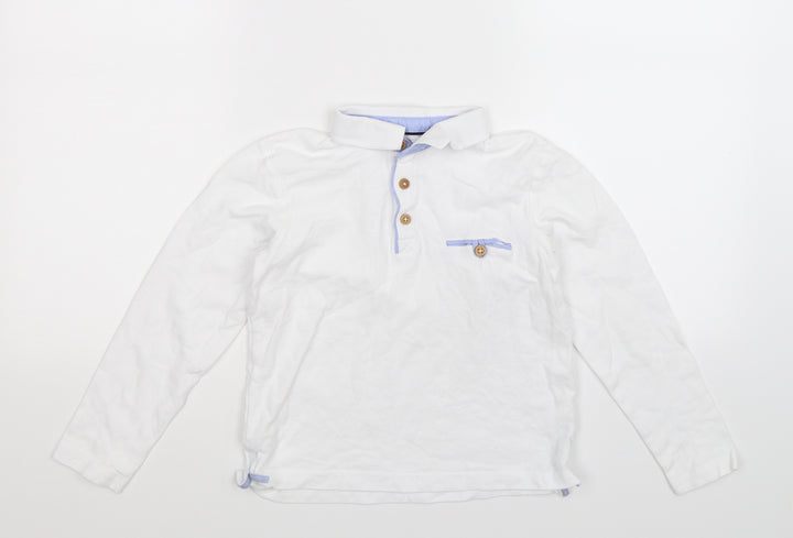 Lincoln Boys White Basic Polo Size 9 Years