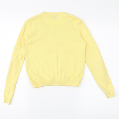 NEXT Girls Yellow   Cardigan Jumper Size 9 Years