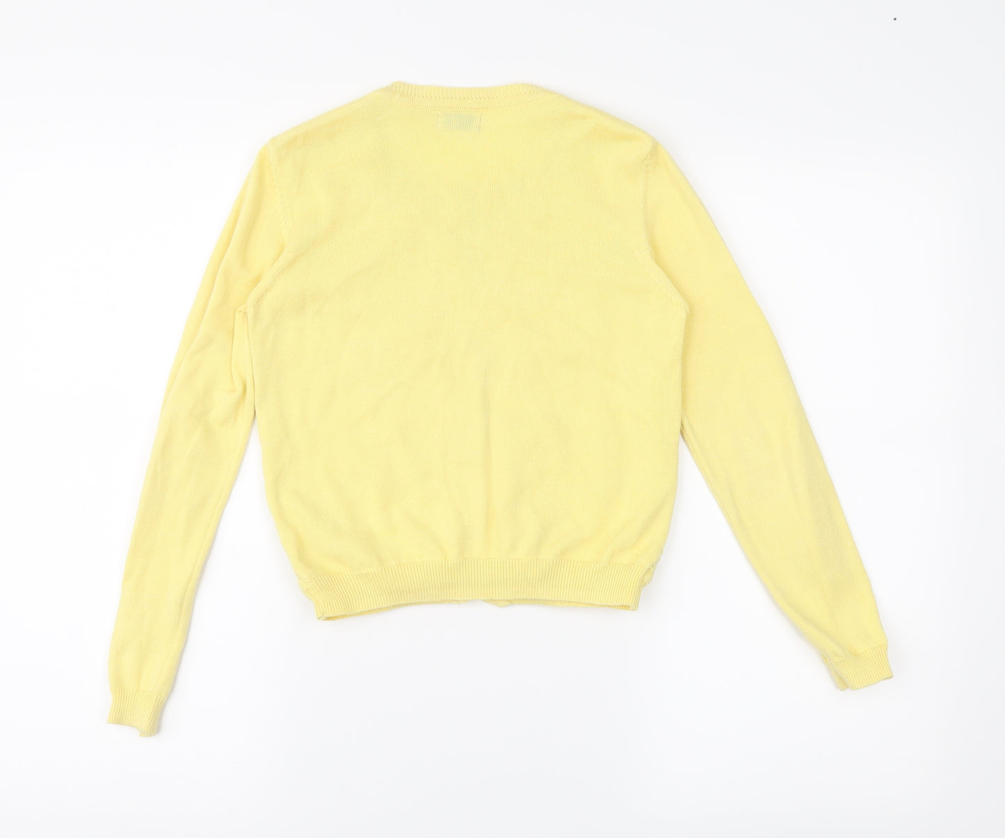 NEXT Girls Yellow   Cardigan Jumper Size 9 Years