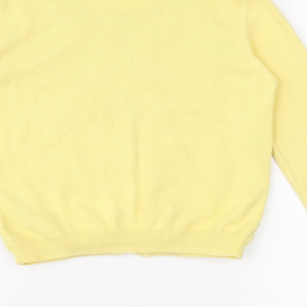 NEXT Girls Yellow   Cardigan Jumper Size 9 Years