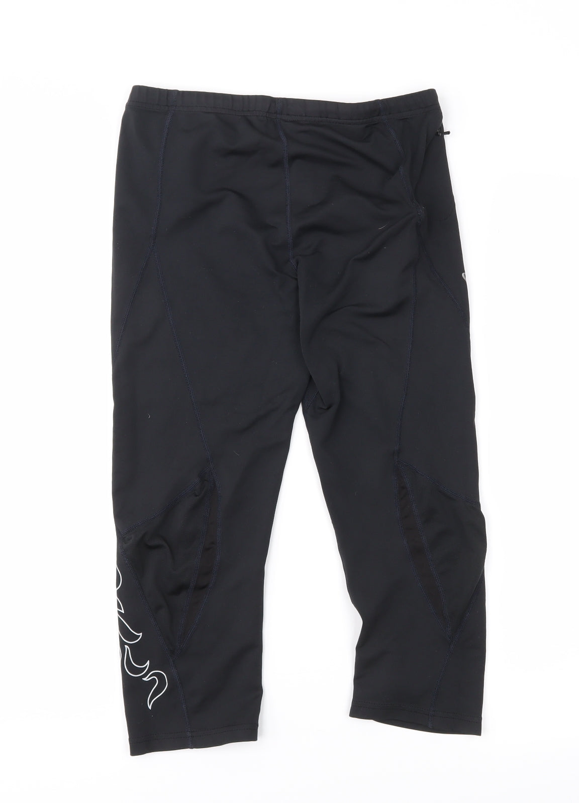 Odlo Womens Black   Cropped Leggings Size M L17 in