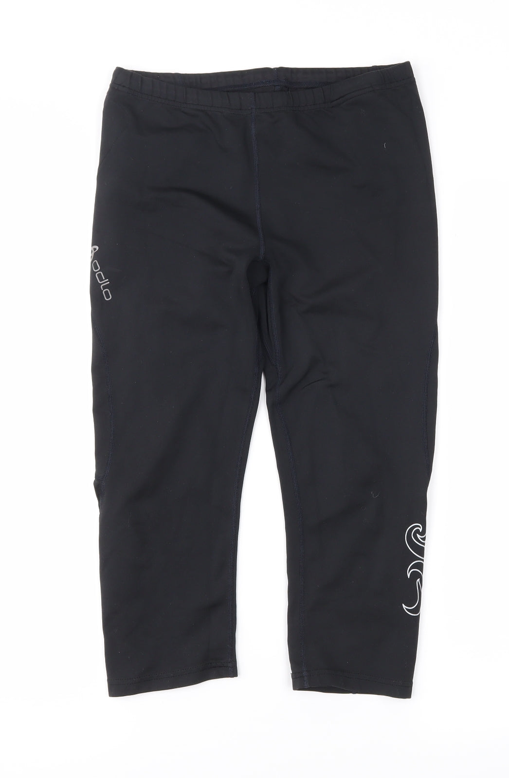 Odlo Womens Black   Cropped Leggings Size M L17 in