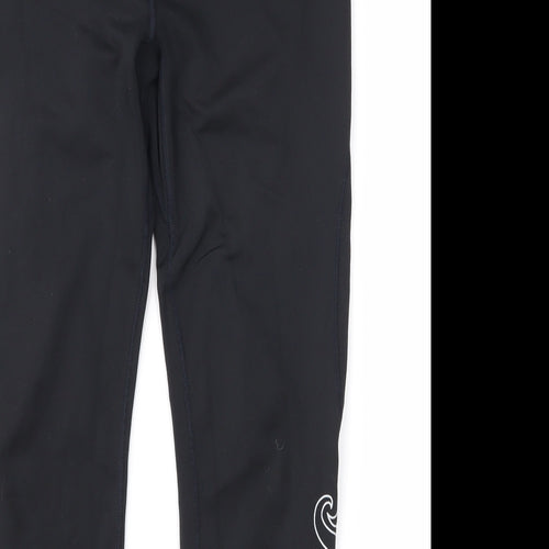 Odlo Womens Black   Cropped Leggings Size M L17 in