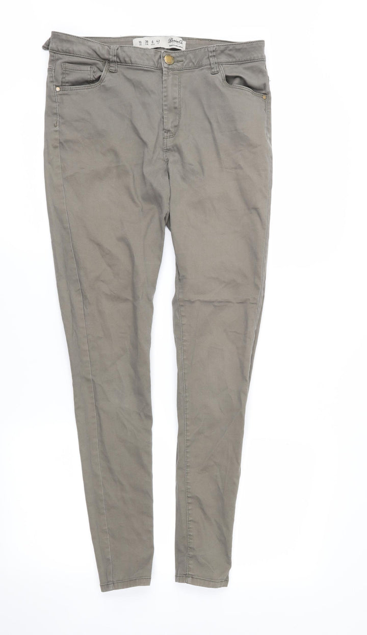 DenimCo Womens Brown   Skinny Jeans Size 10 L27 in