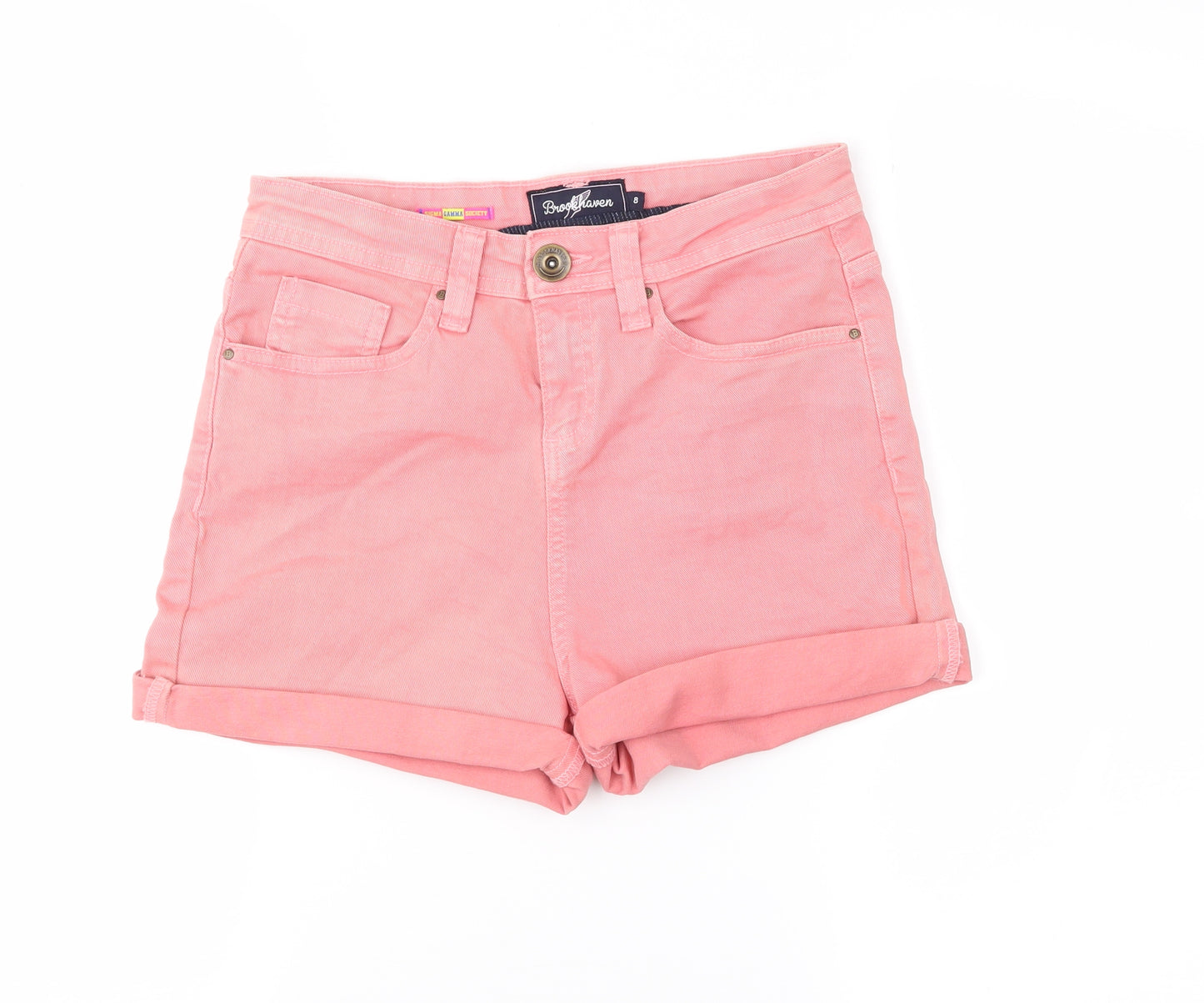 Brook Haven Womens Pink   Mom Shorts Size 8