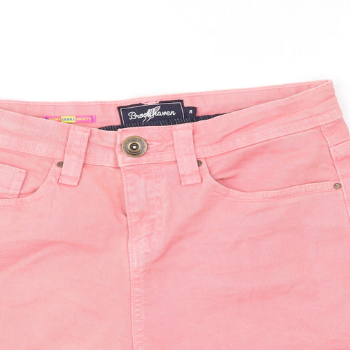 Brook Haven Womens Pink   Mom Shorts Size 8