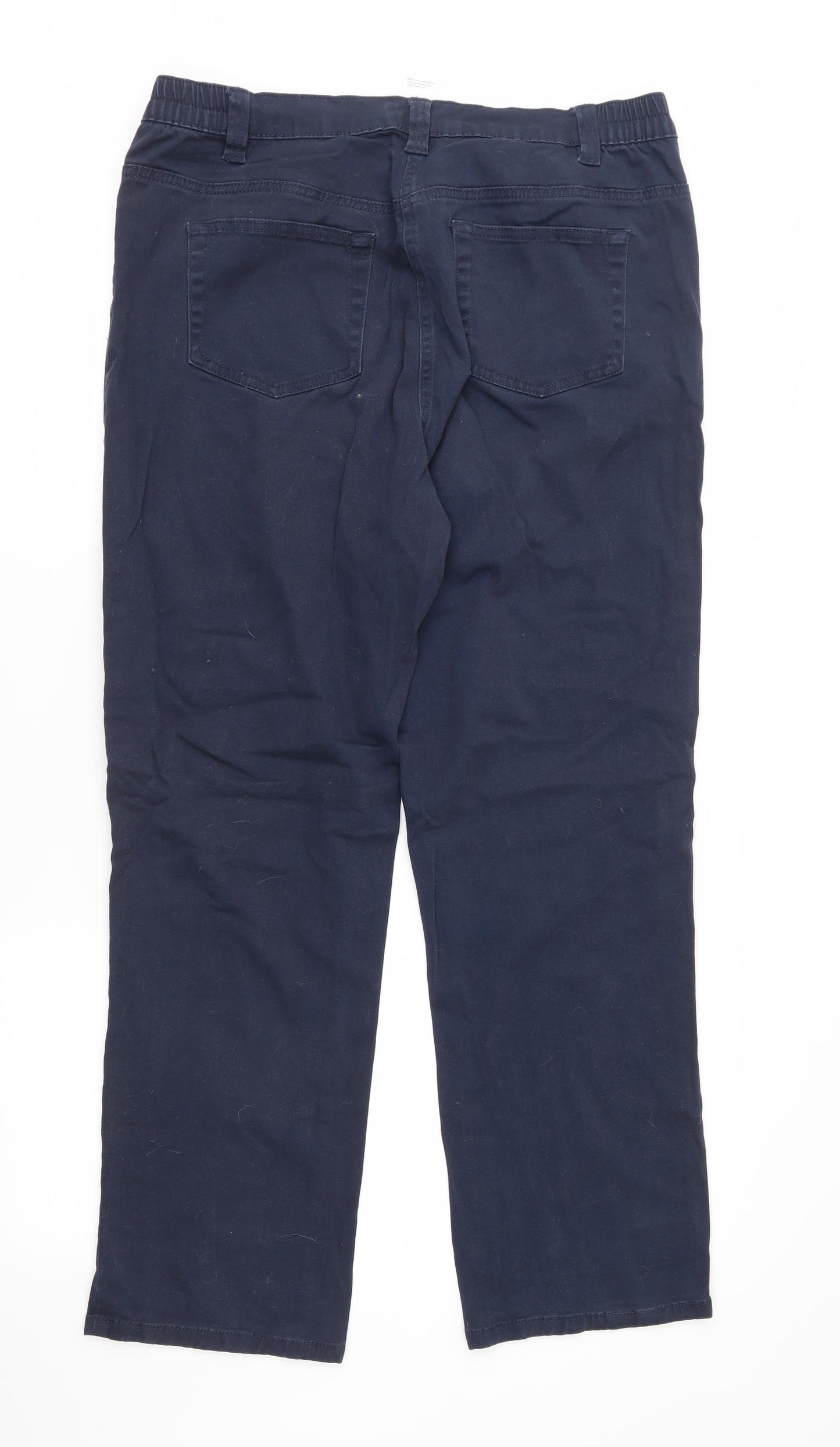 Damart Womens Blue   Cropped Jeans Size 16 L27 in - Elastic Waist