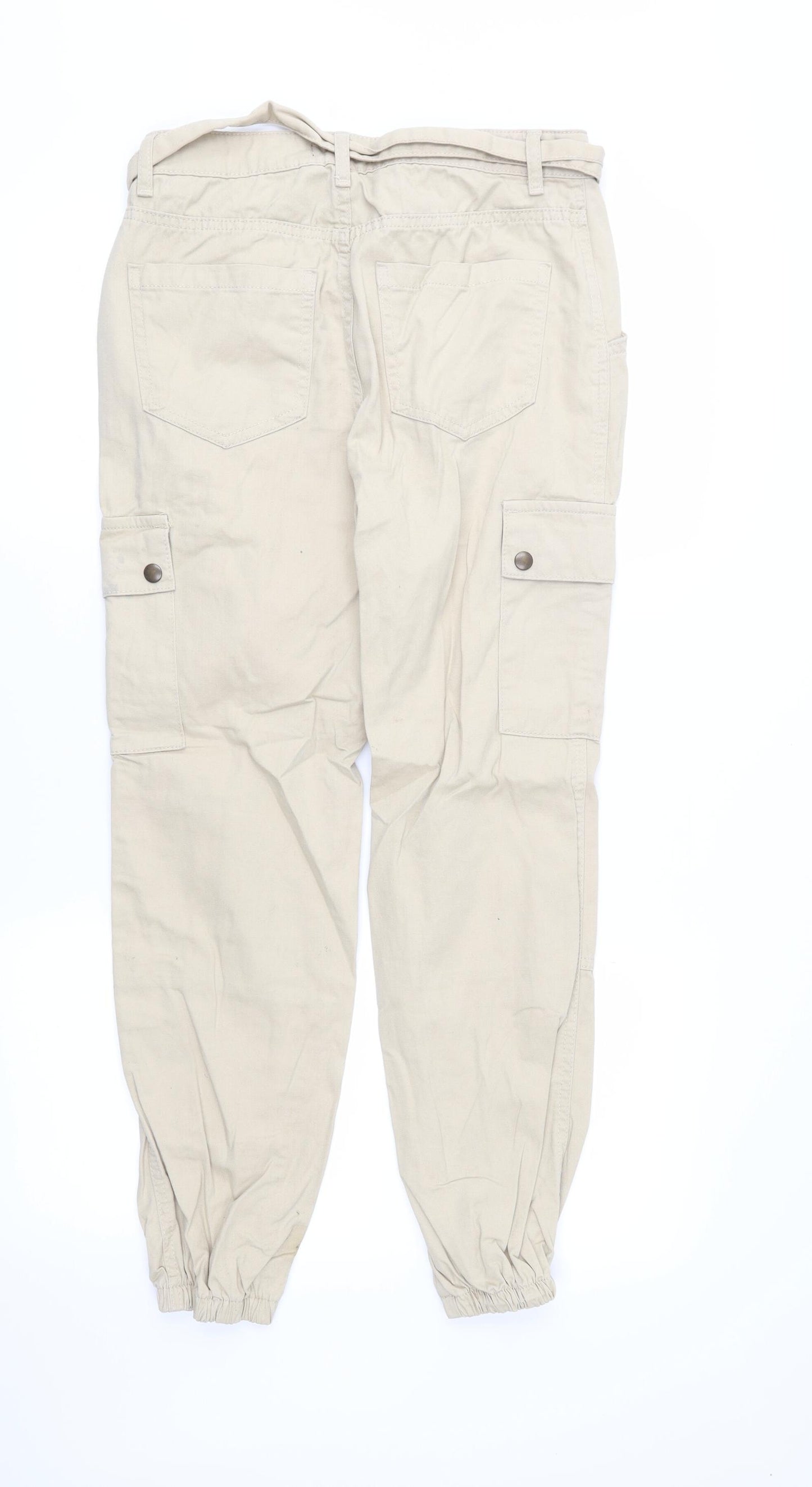 newlook Womens Brown   Cargo Trousers Size 8 L27 in