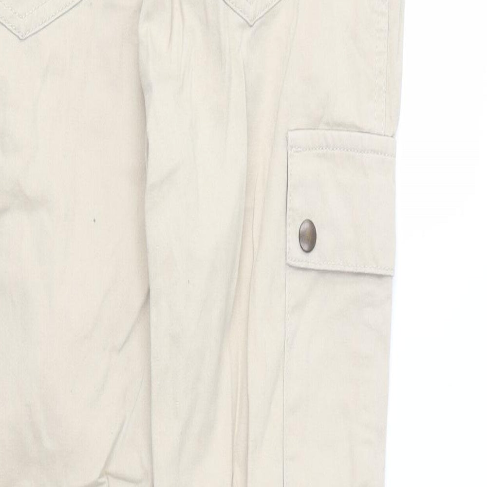newlook Womens Brown   Cargo Trousers Size 8 L27 in