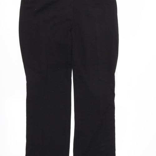 M&S Womens Black   Trousers  Size 10 L27 in