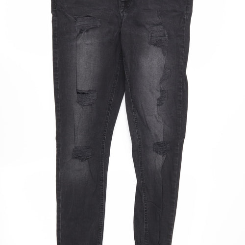 DenimCo Womens Black   Skinny Jeans Size 12 L27 in