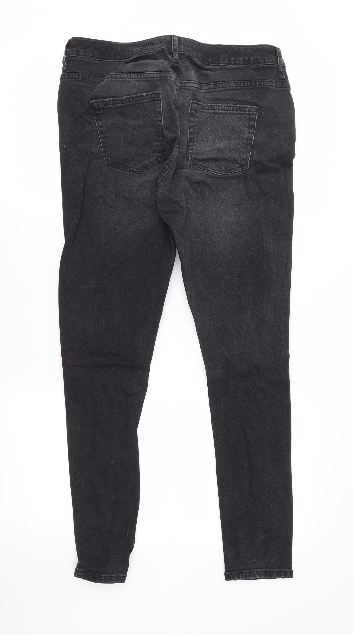 DenimCo Womens Black   Skinny Jeans Size 12 L27 in