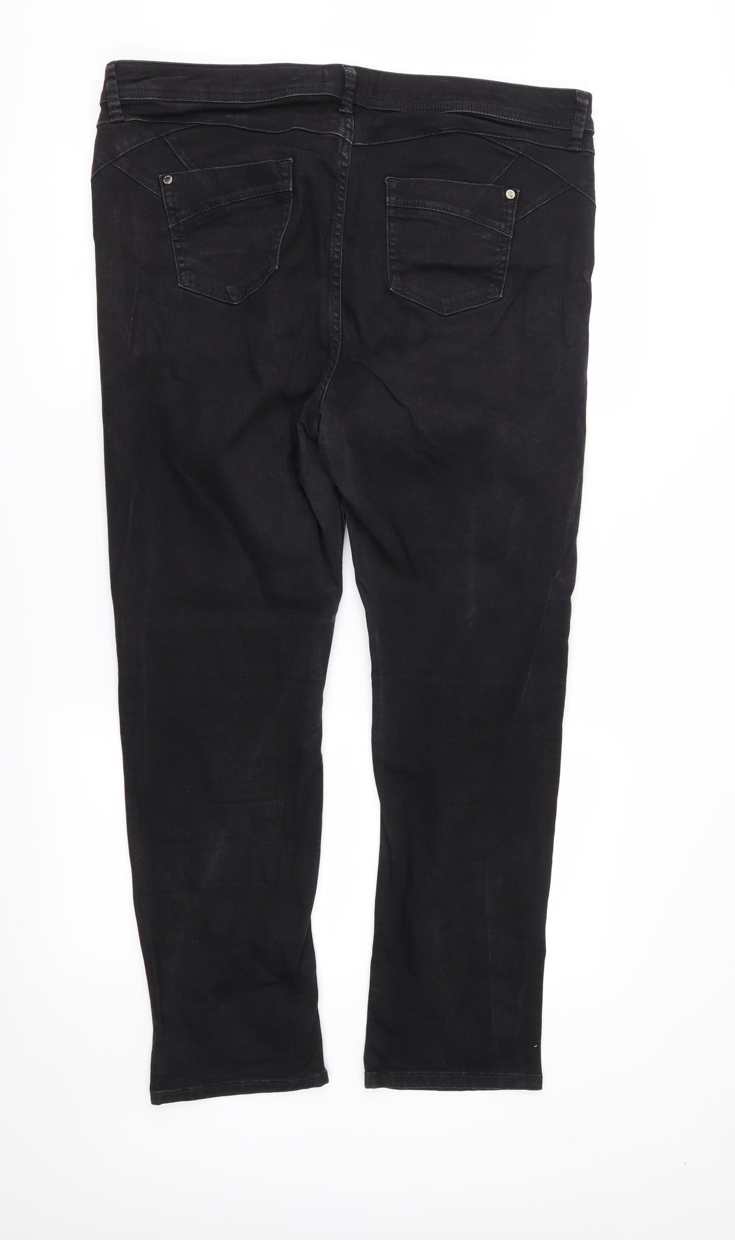 M&S Womens Black   Skinny Jeans Size 18 L27 in