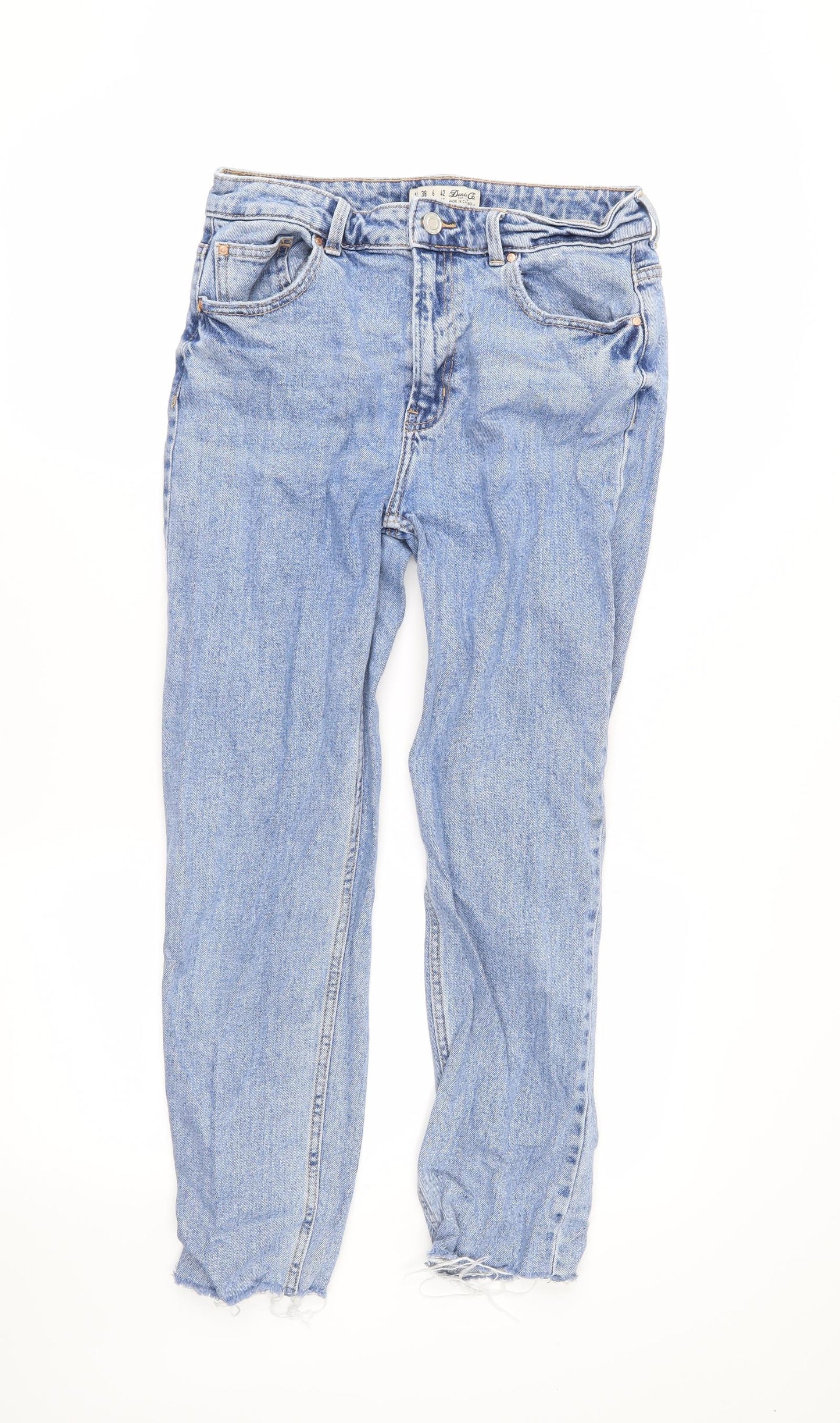 DenimCo Womens Blue   Straight Jeans Size 10 L25 in
