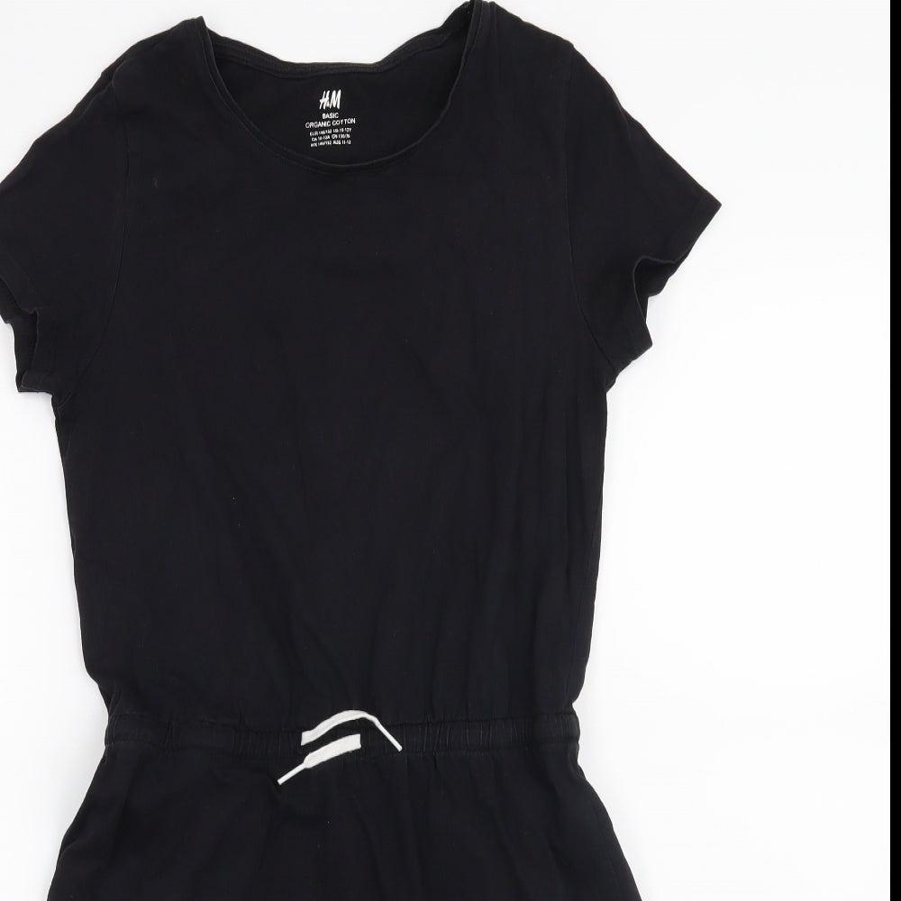 H&M Girls Black   A-Line  Size 11-12 Years