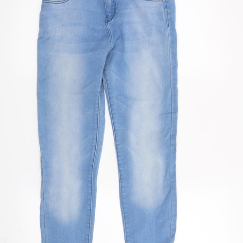 Denim & Co. Womens Blue   Straight Jeans Size 8 L26 in