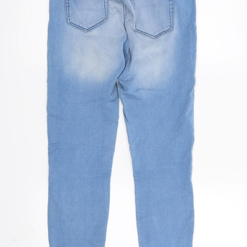 Denim & Co. Womens Blue   Straight Jeans Size 8 L26 in