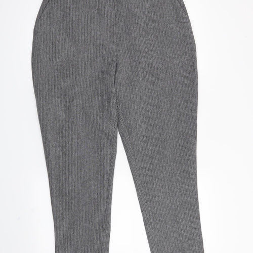 New Look Womens Grey   Trousers  Size 12 L24 in