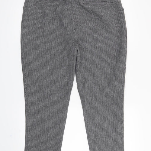 New Look Womens Grey   Trousers  Size 12 L24 in