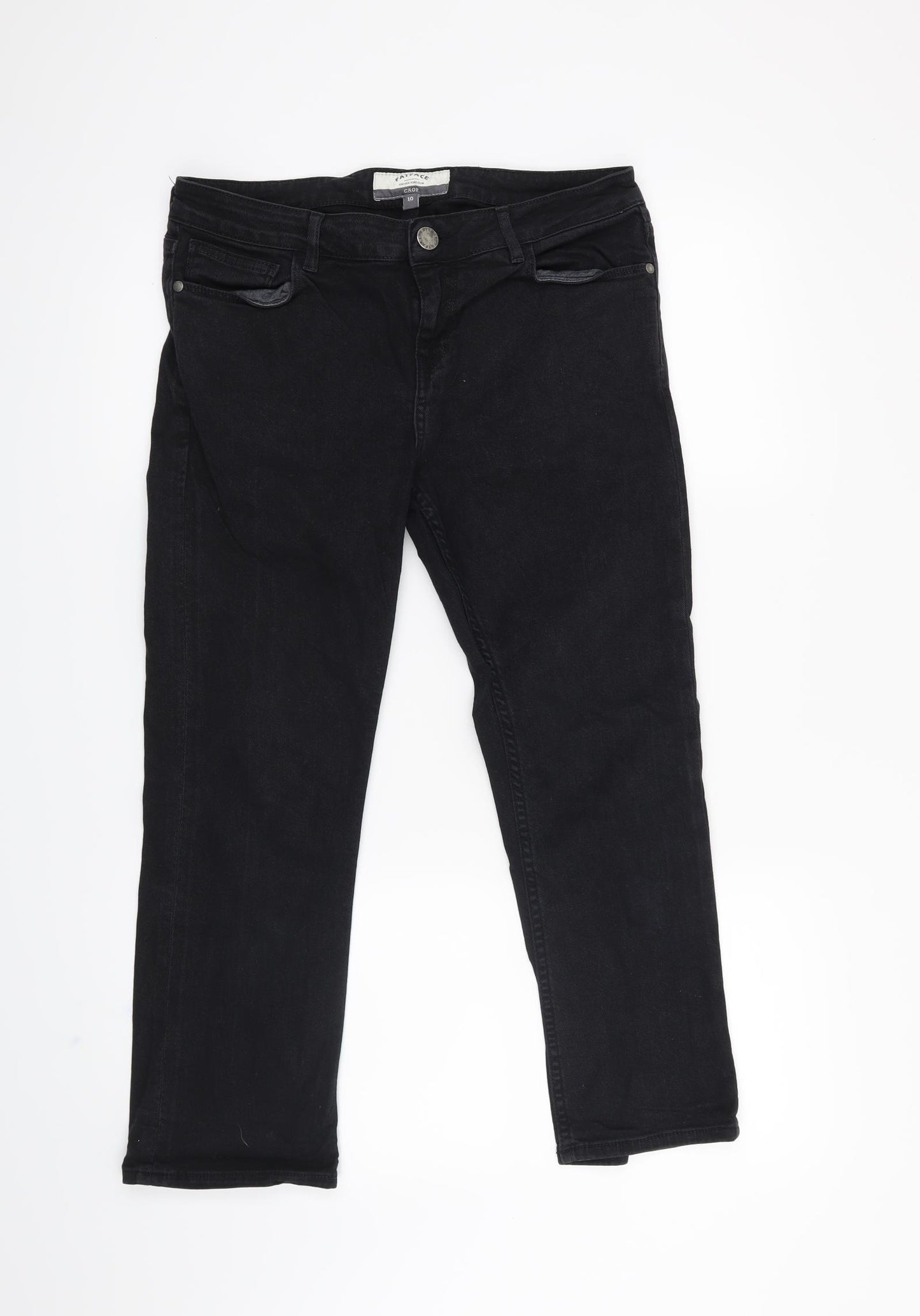 Fat Face Womens Black   Cropped Jeans Size 10 L23 in