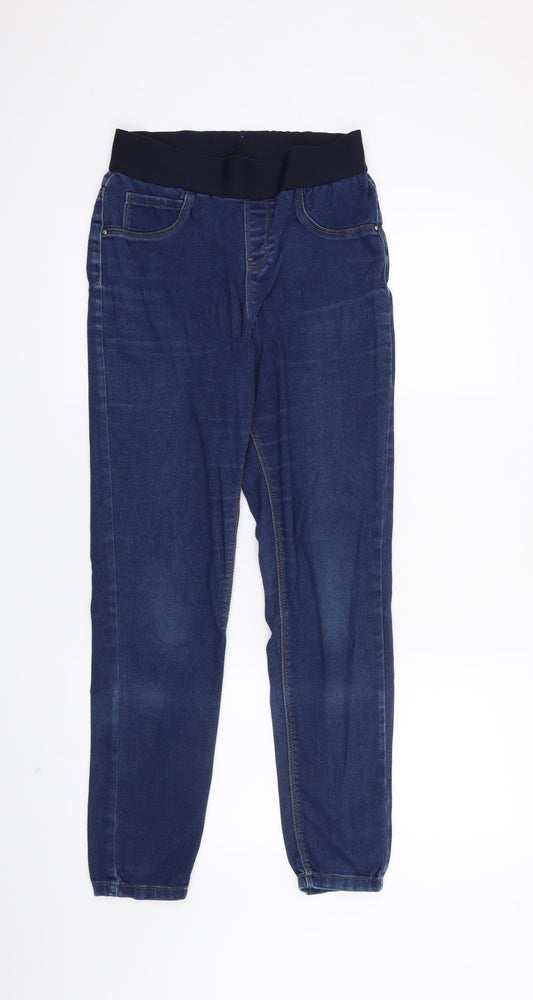 Front view of George women’s blue jegging jeans, size UK 8, 26-inch leg