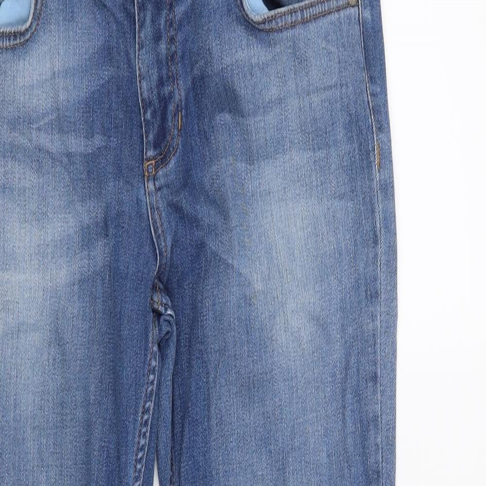 F&F Womens Blue   Cropped Jeans Size 10 L24 in