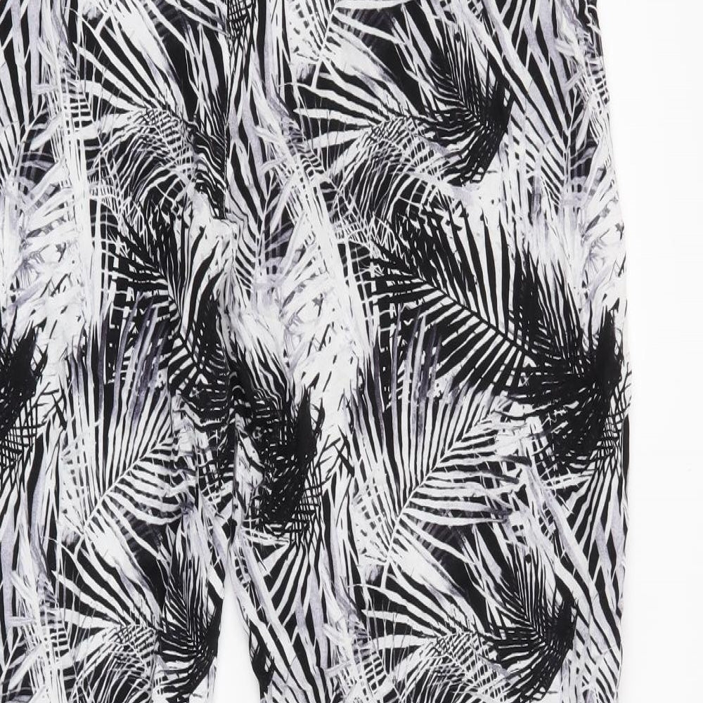 Damart Womens Black Floral  Trousers  Size 20 L26 in