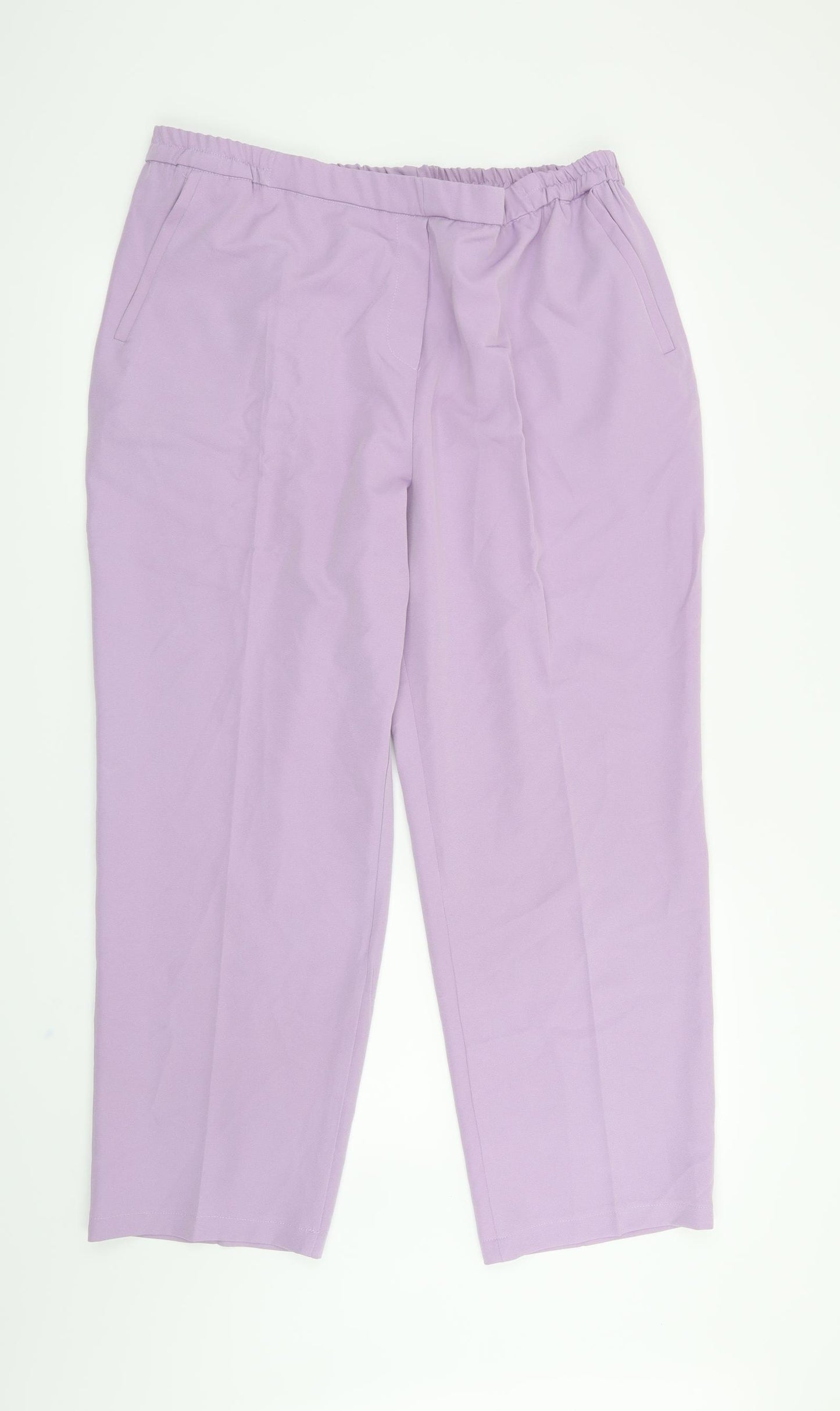 Afibel Womens Purple   Trousers  Size 20 L27 in