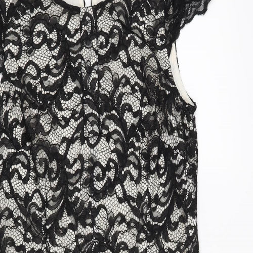 Dorothy Perkins Womens Black   A-Line  Size 12