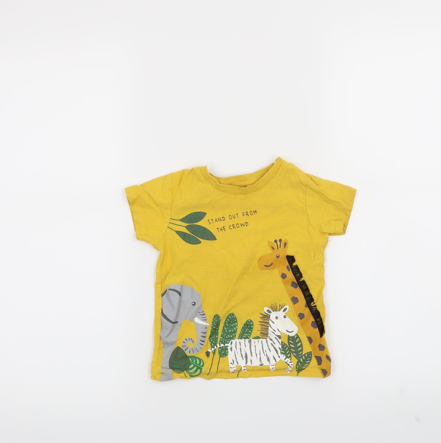 Matalan Boys Yellow   Basic T-Shirt Size 12-18 Months
