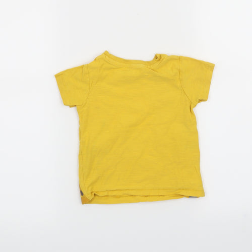 Matalan Boys Yellow   Basic T-Shirt Size 12-18 Months